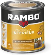 Rambo Pantserlak Interieur - Transparant Mat - Houtnerf Zichtbaar - Warm Eiken - 0.75L