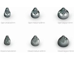 Phonak Smokey Dome - Open 8mm - 10 stuks