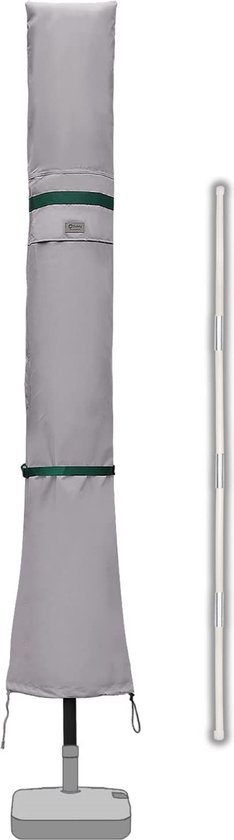 Outsunny Sombrilla de Jardín 300x300 cm Parasol de Aluminio con