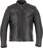 Helstons Trevor Leather Rag Brown Black Jacket 2XL - Maat - Jas