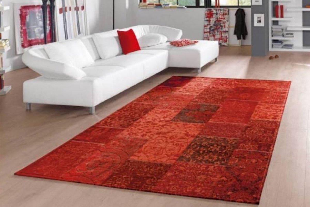 Vloerkleed Châtel - Kleur 46 Rood CA. 200x200 cm