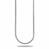 Twice As Nice halsketting in zilver, slangketting, 60 cm  60 cm