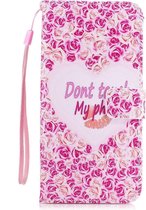 Samsung Galaxy S8 portemonnee hoesje Don't touch my phone #5