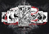 Fotobehang Cards Skull Tarot | PANORAMIC - 250cm x 104cm | 130g/m2 Vlies
