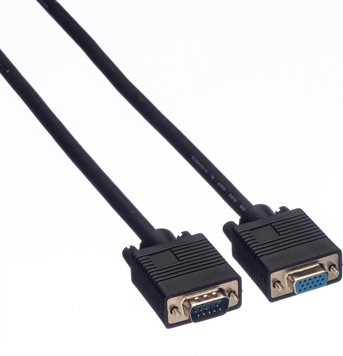 ROLINE SVGA kabel HD15 M/F, 10 m