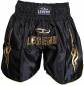 Legend Sports Logo (kick)boksshort Goud Maat Xs