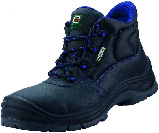 Elten Lena S3 ESD Hoog Zwart/Blauw Werkschoen - Werkschoenwereld.nl