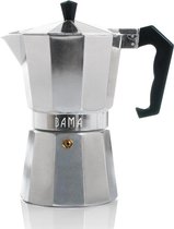 Bama Espresso Maker Doppio 6 Kops - Zilver
