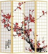 Fine Asianliving Oosters Kamerscherm 4 Panelen Japanse Sakura L160xH180cm