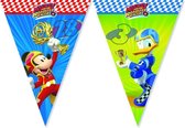 Mickey & Donald Racing™ vlaggenslinger - Feestdecoratievoorwerp
