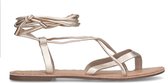 Sacha - Dames - Gouden leren sandalen - Maat 40