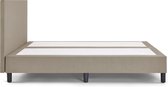 Beddenreus Comfort Box Lowen Plus vlak zonder matras - 120 x 200 cm - grey beige