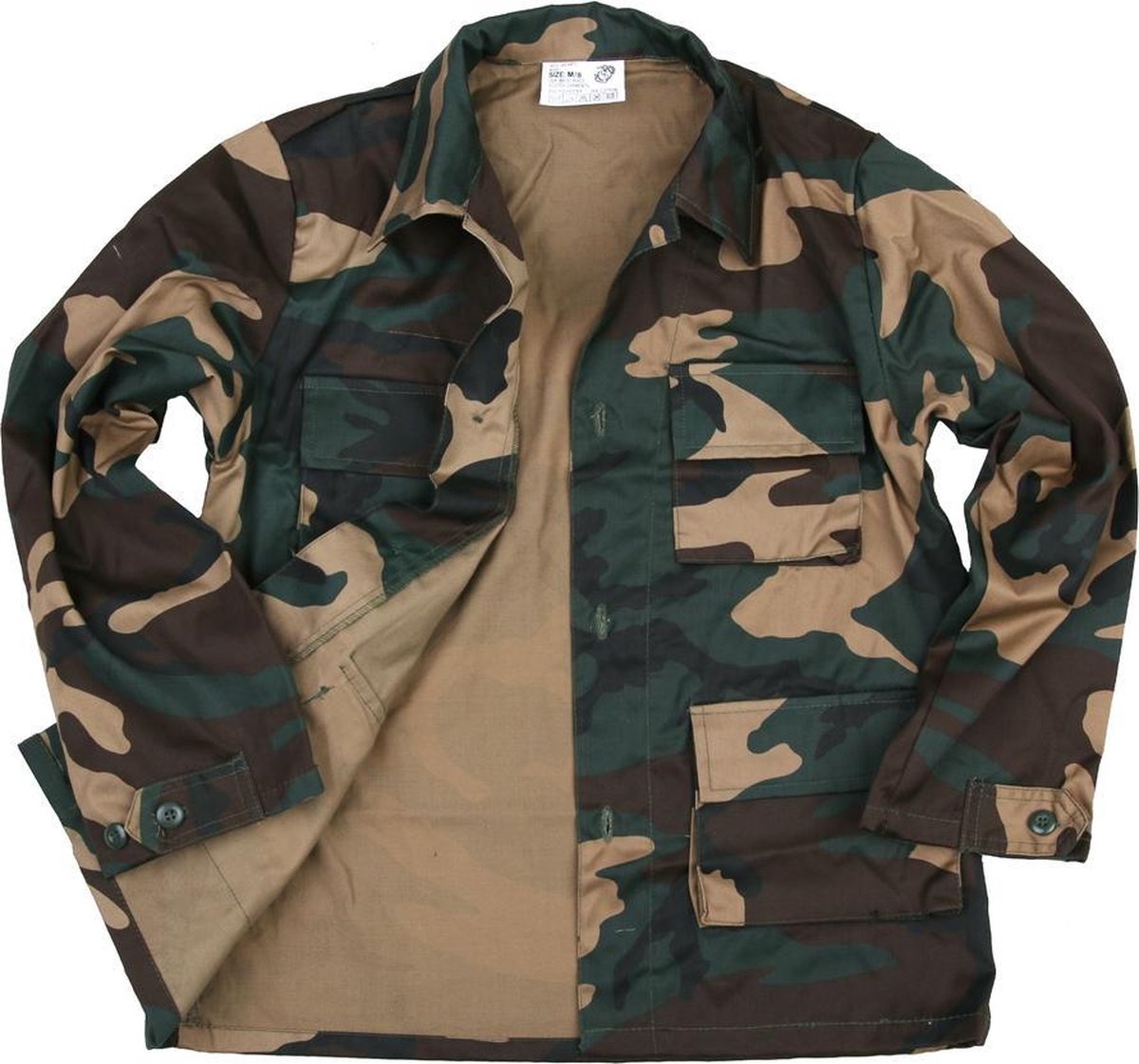 Fostex kinder BDU jas woodland camo