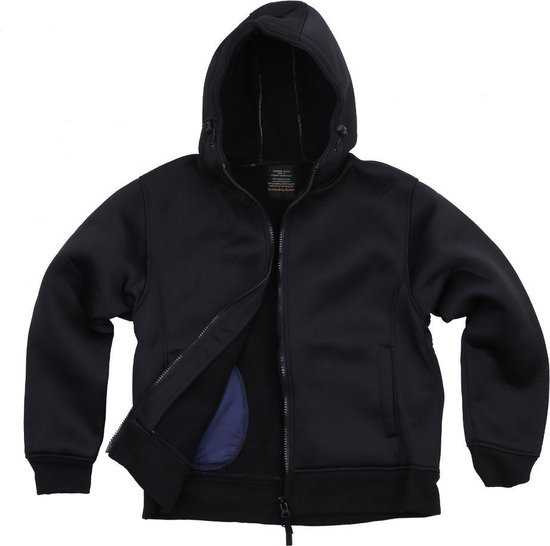 Fostex hooded neoprene vest zwart