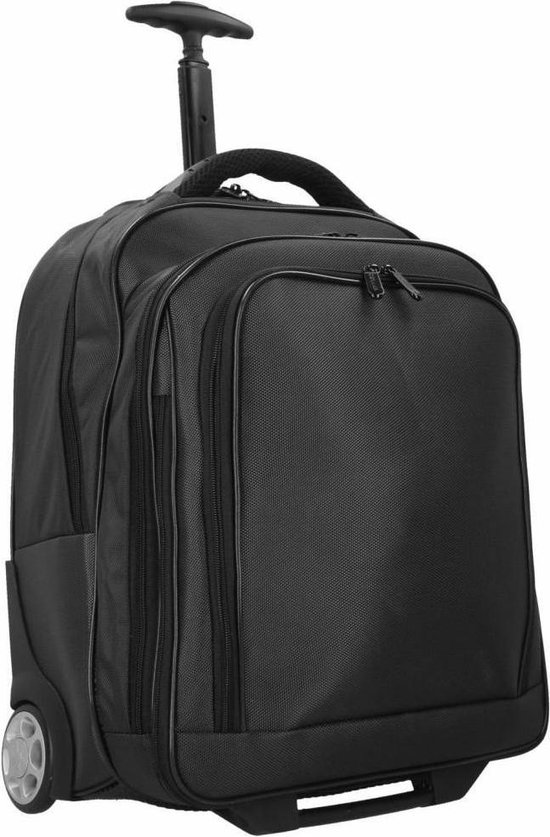 Dermata Trolley Sac à dos Nylon 3444NY Zwart