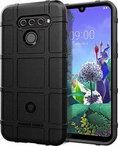 Hoesje voor LG Q60 - Beschermende hoes - Back Cover - TPU Case - Zwart