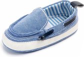 Blauwe bootschoentjes - Textiel - Maat 18 - Zachte zool - 0 tot 6 maanden