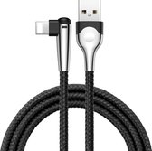 Baseus MVP 2m 1.5A Nylon USB 8-pins Data Sync-laadkabel iPhone XR / XS MAX / X & XS / 8 & 8 Plus / 7 & 7 Plus / 6 & 6s & 6 Plus & 6s Plus iPad (zwart)