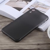 Ultradun Frosted PP-hoesje voor iPhone XR (zwart)