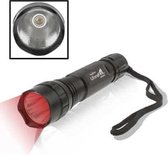 UltraFire WF-501B Rood licht LED-zaklamp, CREE LED, 1 modus, 150LM, met riem (zwart)