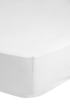 Jersey hoeslaken, wit - 90 x 220 cm