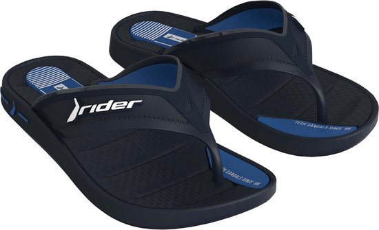 Rider Sprint Kids Slippers Heren Junior - Black/Blue - Maat 33