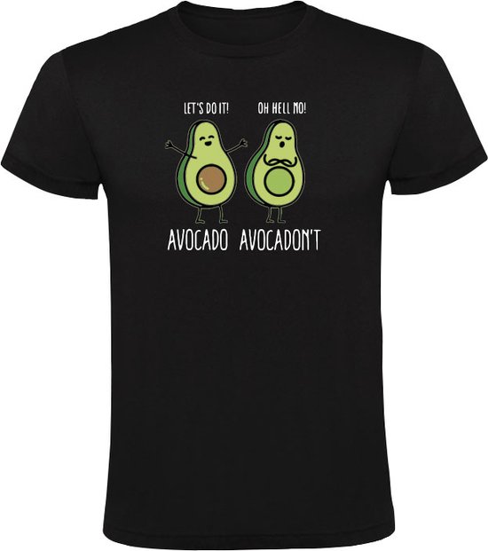 Avocado avocadon't Heren T-shirt - groente - eten - gezond - wel - niet - grappig