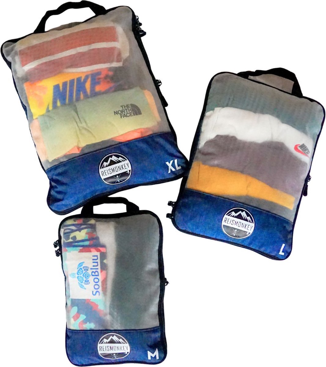 Reismonkey Packing cubes transparant