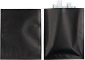 Plastic Zakken Mat Zwart 10.2x12.7cm Sealbaar permanente Sluiting (100 stuks)