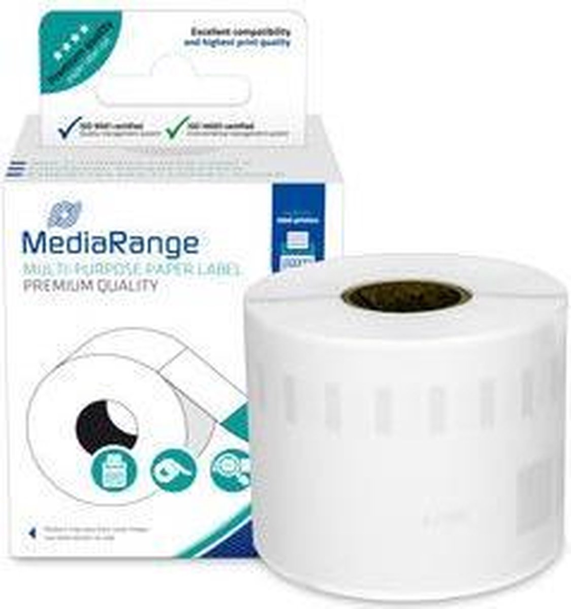 MediaRange - Dymo compatible labels wit 99014 - 101mm x 54mm - 1 x 220 etiketten -