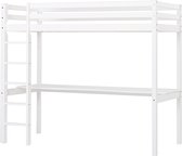 Hoppekids ECO Dream lit mezzanine 90x200 cm avec bureau, blanc