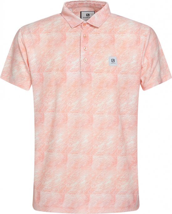 Gabbiano Poloshirt Poloshirt Met Digitale Print 233565 478 Fresh Coral Mannen Maat - M