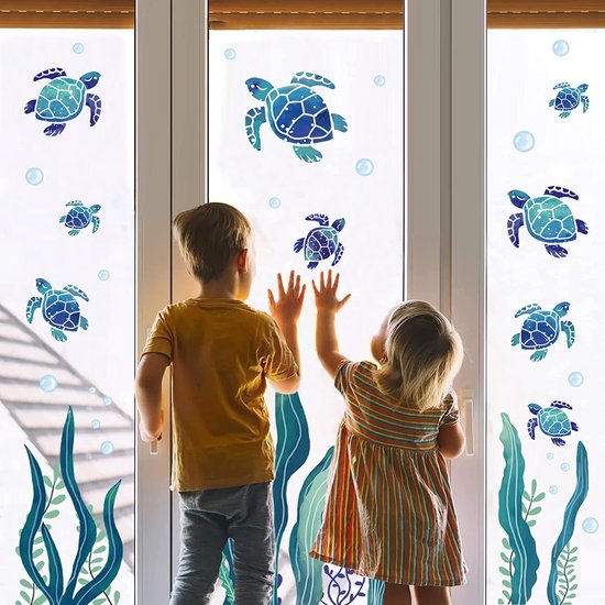 3D muurtattoo muurgat muursticker muursticker doorbraak dieren zelfklevend H 60 x B 100 slaapkamer woonkamer (WL40 haai