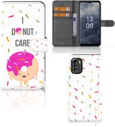 Smartphone Hoesje Nokia G60 Bookcase met Quotes Donut Cadeautjes voor Meisjes