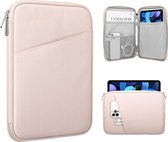 9-11 inch Tablet Case Compatibel met iPad Pro 11 2021-2018, iPad Air 5/4 10.9, iPad 10.2, Galaxy Tab A8 10.5/Tab S8 11 inch 2022, beschermhoes met kleine zak. Roze