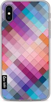 Casetastic Apple iPhone X / iPhone XS Hoesje - Softcover Hoesje met Design - Seamless Cubes Print