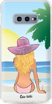 Casetastic Samsung Galaxy S10e Hoesje - Softcover Hoesje met Design - BFF Sunset Blonde Print