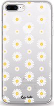 Casetastic Apple iPhone 7 Plus / iPhone 8 Plus Hoesje - Softcover Hoesje met Design - Daisies Print