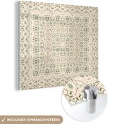 Peinture sur Verre - Tapis Persan - Tapis - Motifs - Vert - 20x20 cm - Peintures sur Verre Peintures - Photo sur Glas