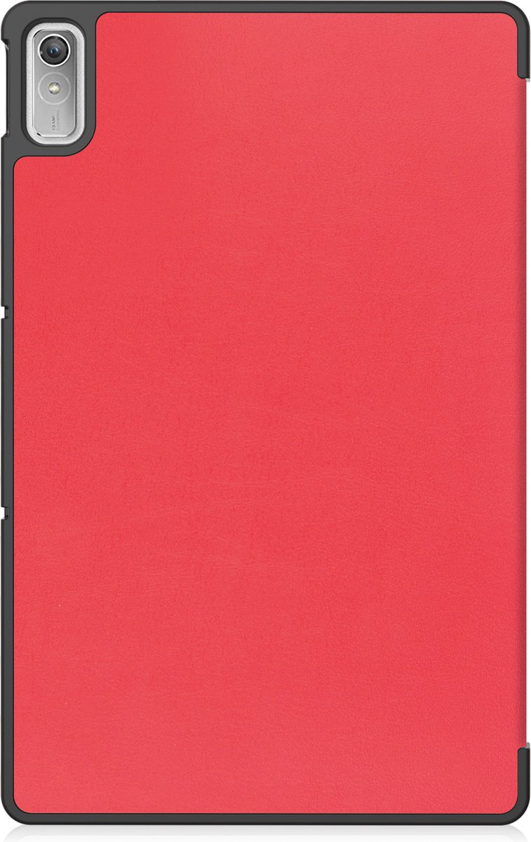 Hoes Geschikt voor Lenovo Tab P11 (2e Gen) Hoes Tri-fold Tablet Hoesje Case Met Screenprotector - Hoesje Geschikt voor Lenovo Tab P11 (2nd Gen) Hoesje Hardcover Bookcase - Rood