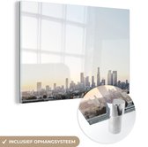 MuchoWow® Glasschilderij 180x120 cm - Schilderij acrylglas - Stad - Los Angeles - Amerika - Foto op glas - Schilderijen