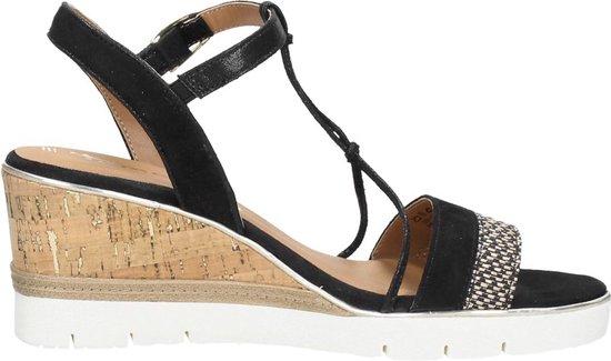 Zwarte sandalen hak sales