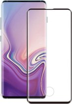 Screenprotector Tempered Glass Curved voor S10 Plus Zwart