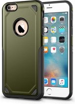 GadgetBay Pro Armor Shockproof iPhone 6 6s hoesje - Protection Case Army Green - Extra Bescherming
