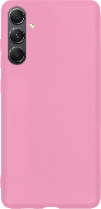 Hoesje - 2 Stuks - Geschikt voor Samsung Galaxy A54 - Sterk & Shockproof - Case Siliconen - Back Cover - Telefoon Hoes - Telefoonhoesjes - Lichtroze