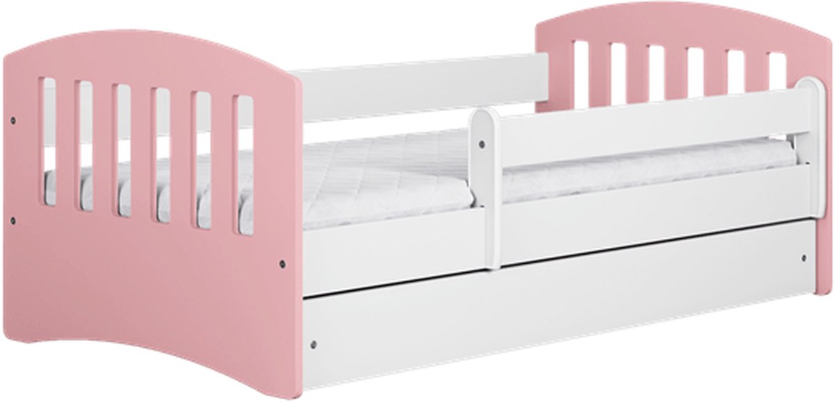 Kocot Kids - Bed classic 1 lichtroze zonder lade zonder matras 180/80 - Kinderbed - Roze
