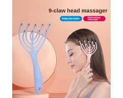 2 stuks 9 Klauwen Hoofd Massager Gestroomlijnde Bal Body Ontspanning Hoofdhuid Massage Ontspant Bij Jeuk Haar Relax Voor Spa Gezondheidszorg Stress