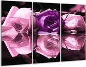 Peinture sur toile Rose | Violet, blanc, noir | 120x80cm 3 Liège