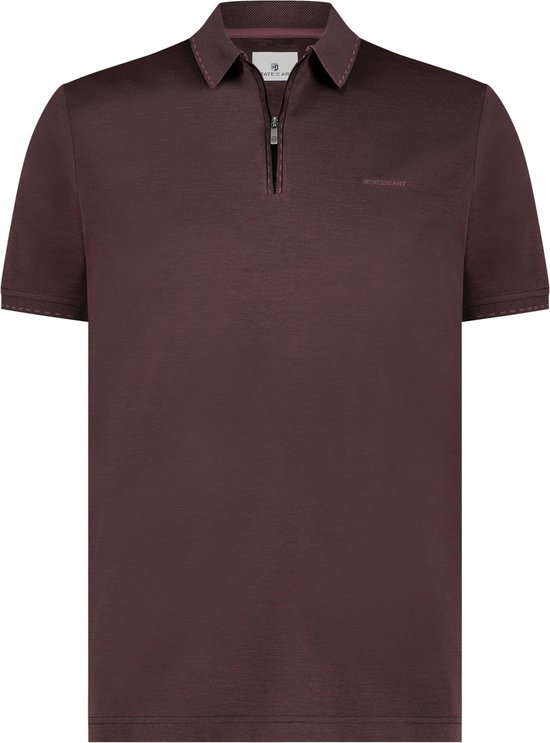 State of Art - Poloshirt Bordeaux - Regular-fit - Heren Poloshirt Maat XL