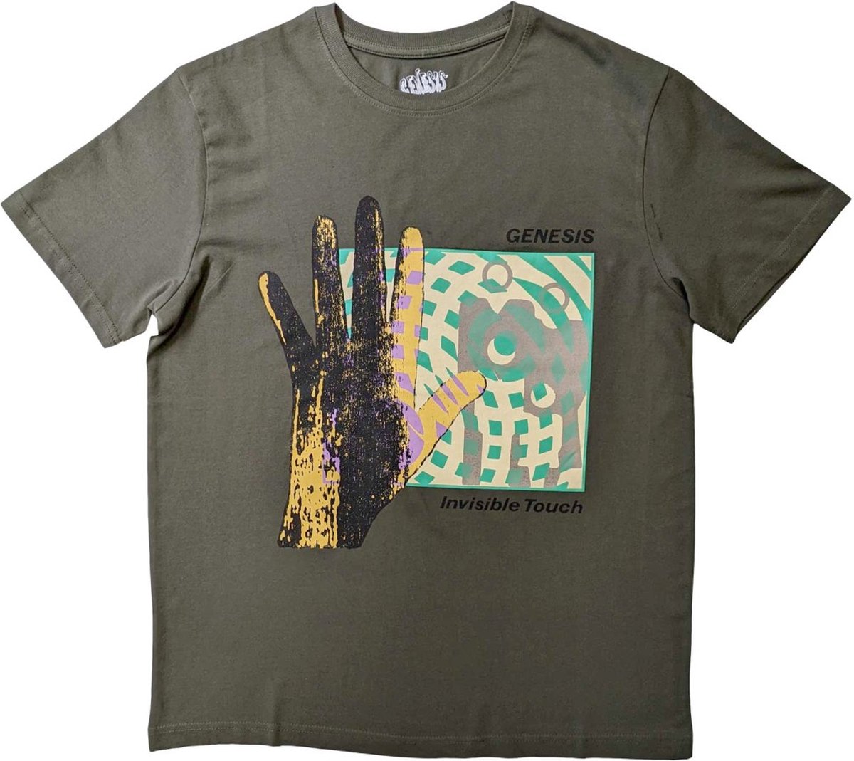 Genesis - Invisible Touch Heren T-shirt - M - Groen